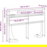  Skladišno uzglavlje Dimljeni hrast 160 cm Konstruirano drvo | shoptok.hr