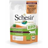 Schesir bio hrana u kesici za sterilisane mačke - govedina, piletina i šargarepa, 85g Cene