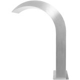 FONTANA Vodni slap za bazen iz nerjavečega jekla 45x30x65 cm srebrn, (20991257) | Shoptok.si