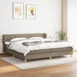 Maison Chic Box spring postelja - Vzmetna postelja z vzmetnico taupe 200x200 cm blago SL13425, (21881856) | Shoptok.si
