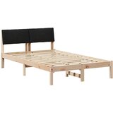  Okvir kreveta Smeđa i crna 120 x 190 cm Masivna borovina | Eponuda.com