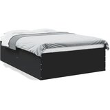 Okvir kreveta crni 140 x 200 cm od konstruiranog drva | shoptok.hr