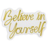 WALLXPERT dekorativna plastična led rasveta believe in yourself yellow | ePonuda.com