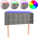  LED uzglavlje svjetlosivo 83x16x78/88 cm baršunasto | shoptok.hr
