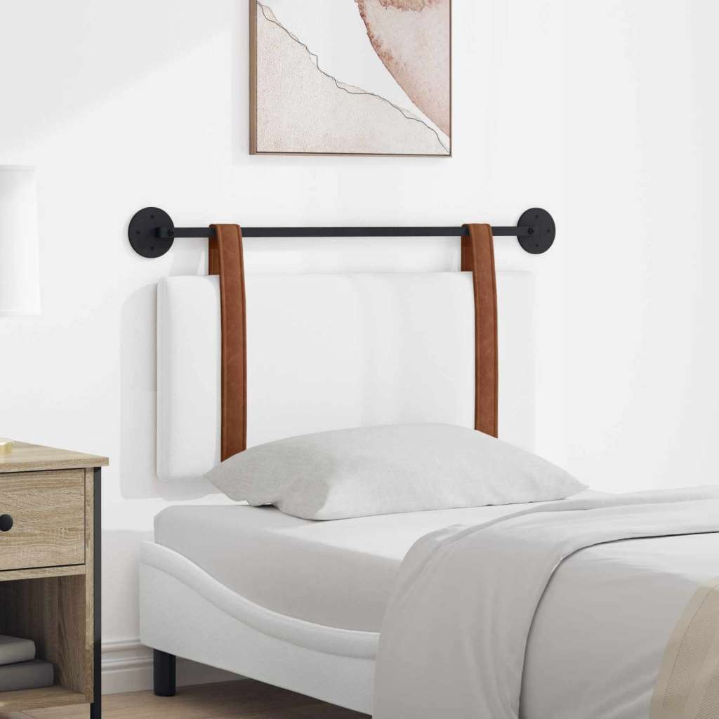  Držeće uzglavlje Zidne Bijeli 90 x 55 x 5 cm Antikni PU - Bijelo 80 cm bez LED | shoptok.hr
