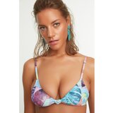 Trendyol Floral Pattern Knot Detailed Bikini Top Cijene