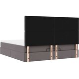 vidaXL otomanski okvir kreveta s madracima sivi 200x200cm umjetna koža | shoptok.hr