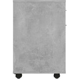 vidaXL Omarica na kolesih betonsko siva 45x38x54 cm iverna plošča | Shoptok.si
