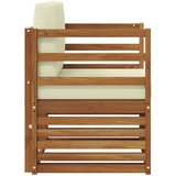  Set vanjskih sofa Čvrsto drvo akacije i poliester | shoptok.hr