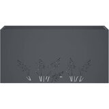 Vrtna saksija Antracit 100 x 30 x 49 cm Čelična vrata | shoptok.hr