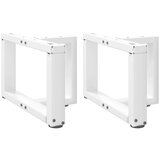  Noge za klub stolić T-oblika 2 kom Bijele 40x25x(30-31) cm Čelik - Bijela 40 x 25 x (30-31) cm 1 | shoptok.hr