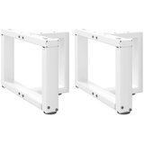  Noge za klubsko mizico v obliki črke T, 2 kosa, bele barve, 40x25x(30-31) cm, jeklo, (22123938) | Shoptok.si