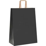  Papirnate vrećice 250 kom s ručkama crne 32x17x44 cm | shoptok.hr