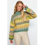 TRENDYOLMILLA ženski duks Twoaw24Kz00688, Zelena-Zelena | Eponuda.com