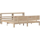 vidaXL Posteljni okvir z vzglavjem 180x200 cm borovina, (21292132) | Shoptok.si