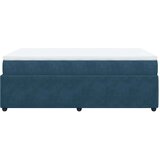 Box spring krevet s madracem tamnoplavi 120 x 200 cm baršunasti | shoptok.hr