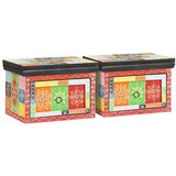  Noćni ormar s ladicama 2 pcs Šareni 40 x 30 x 28 cm | Eponuda.ba