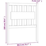  Uzglavlje za krevet boja meda 80,5x4x100 cm od masivne borovine | shoptok.hr
