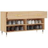 vidaXL klop za čevlje sonoma hrast 102x35x55 cm inženirski les | Shoptok.si