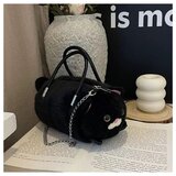  torba u obliku mačke s ručkama i lančićem - crna | Shoptok.si