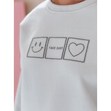 DStreet Bluza damska oversize z haftem EASYJOY niebieska | Shoptok.si