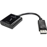 Lindy 41068 4K adapterski kabel [1x muški konektor DisplayPort - 1x ženski konektor HDMI] crna 15.00 cm | Eponuda.ba