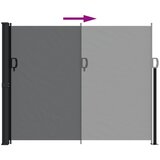 Bočna tenda na uvlačenje crna 160 x 500 cm | Eponuda.com