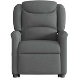 vidaXL Naslanjač s funkcijo vstajanja temno sivo blago | Shoptok.si