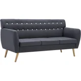 MAISON CHIC kavč - Sofa - Kanape trosed z oblogo iz blaga 172x70x82 cm temno sive barve, (21727707)