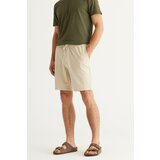 ALTINYILDIZ CLASSICS Men's Beige Standard Fit Regular Fit Cotton Pocket Knitted Shorts cene