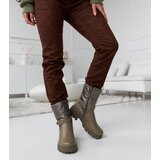 Gemre Green insulated ankle boots with decorative strap Lido | shoptok.hr