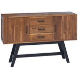 TV stojalo s predalom Naravna 110 x 30 x 75 cm Trden tikov les, (5000112805) | Shoptok.si
