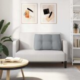  Jastuk za leđa Svijetlo siva 80 x 24 x 50 cm tkanina | shoptok.hr