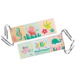 BabyOno Reversible Sensory Cloth Book 0m+ kontrastna izobraževalna knjiga Under the Sea 1 kos | Shoptok.si
