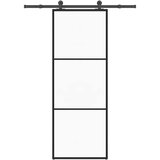  Klizna vrata s priborom 76 x 205 cm od ESG stakla i aluminija | shoptok.hr