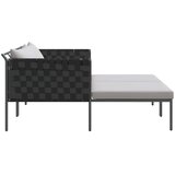  Ležaljka na suncu s jastukom Antracit 153 x 115 x 69.5 cm | shoptok.hr