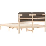  Krevetni okvir s tapiciranim uzglavljem Sivo-smeđa 140 x 190 cm | shoptok.hr