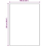  Protuklizni Shaggy Tepih Smeđa 160 x 230 cm PP | shoptok.hr