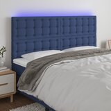  LED uzglavlje plavo 200x5x118/128 cm od tkanine | shoptok.hr
