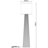 Mömax Stoječa Svetilka Mozu, Rjava, Bela, Ca. 35/140 Cm | Shoptok.si