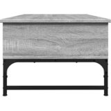  Stolić za kavu siva boja hrasta 100x50x35 cm od drva i metala | Eponuda.com