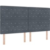  LED vzglavje z LED lučmi Diamantni Temno siva 90 cm Žamet, (5000043859) | Shoptok.si