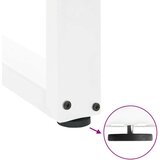  Noge kavne mize v obliki črke U 2 kosa Bela 50x(42-43) cm Jeklo, (21828631) | Shoptok.si