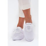 Boto Women White Fabric Slip-On Sports Shoes on Platform Kalyra | Shoptok.si