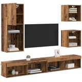 TV stenske enote z LED 5 pcs Star les Konstruiran les, (5000217856) | Shoptok.si