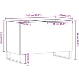 Ormarić za ploče boja hrasta 74 5x38x48 cm konstruirano drvo | shoptok.hr