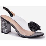 S. BARSKI Transparent Heeled Sandals With Crystals And Decoration D&A | shoptok.hr