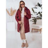 DStreet Kurtka zimowa damska SNOWVIBE czerwona pikowana | Shoptok.si