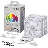 Asus Ventilator TUF Gaming TF120 ARGB White Edition 3in1 - Triple Fan Kit with ARGB Controller | Shoptok.si