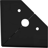  Noge namještaja 12 pcs Crna 54,1 x 54,1 x 100 mm Željezo | shoptok.hr